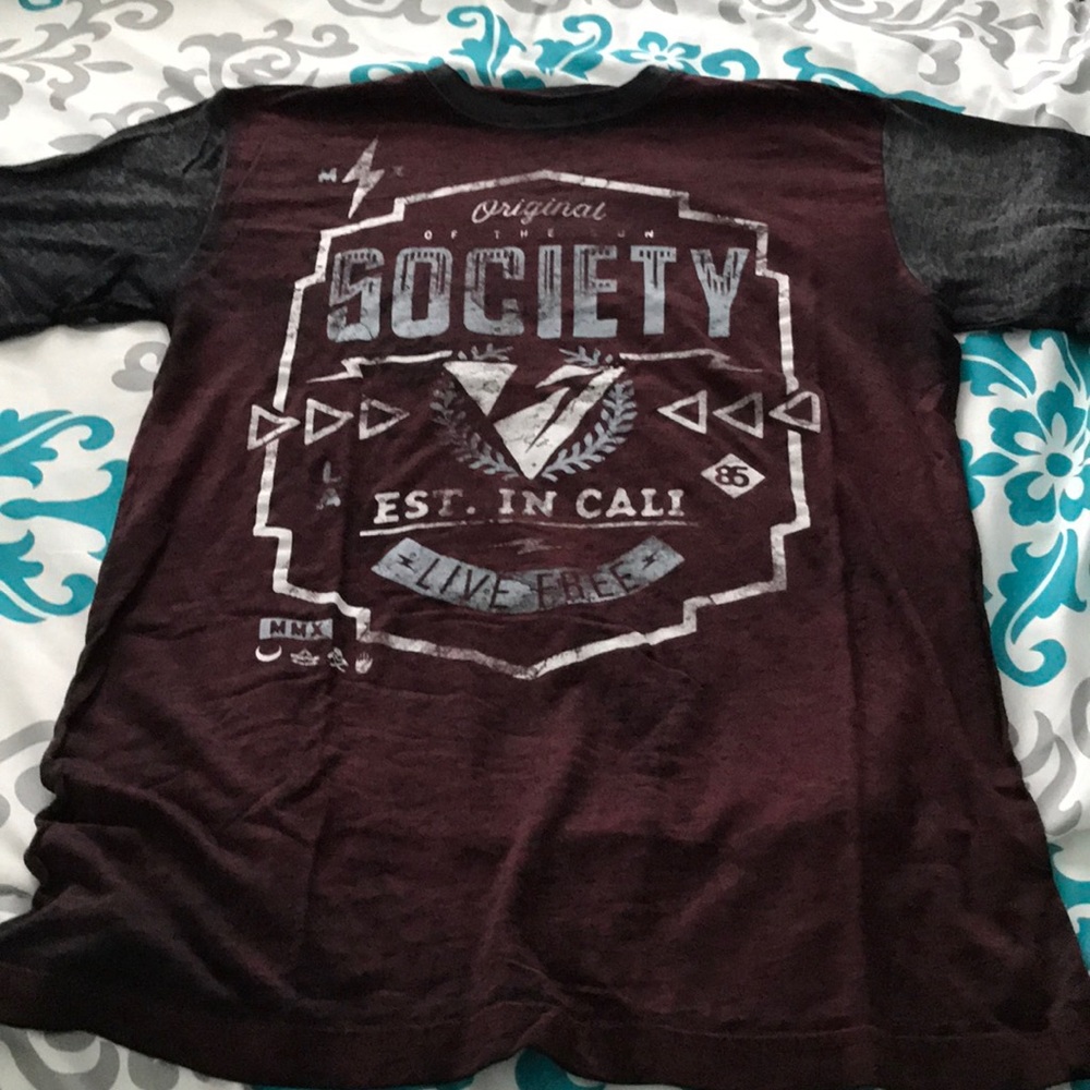 Society men’s short sleeve shirt size small